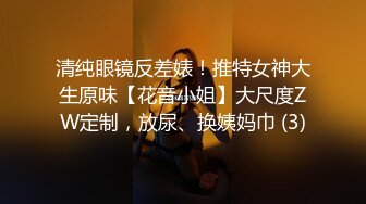 清纯眼镜反差婊！推特女神大生原味【花音小姐】大尺度ZW定制，放尿、换姨妈巾 (3)