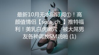 最新10月无水印订阅①！高颜值情侣【sora_ch_】推特福利！美乳白虎嫩穴，被大屌男友各种调教SM啪啪 (1)