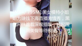 [MP4/ 795M] 美女模特小姐姐为赚钱下海直播激情秀，黑色网袜跪着深喉插嘴，翘起圆润美臀等待被操