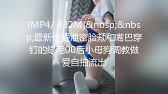 [MP4/ 432M]&nbsp;&nbsp;最新性爱泄密脸颊和嘴巴穿钉的绿毛00后小母狗调教做爱自拍流出